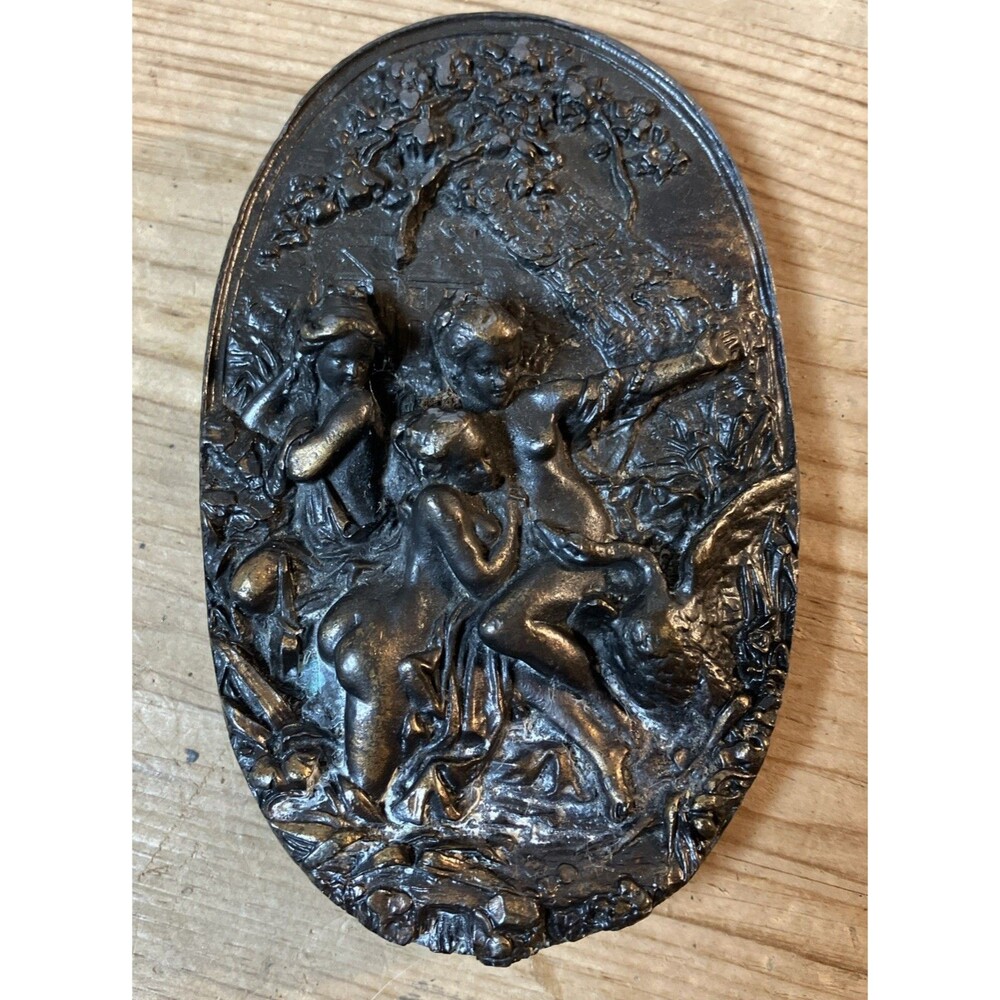 Leda and the Swan Spartan Queen Greek Mythology Art Nude Bergamot Belt Buckle